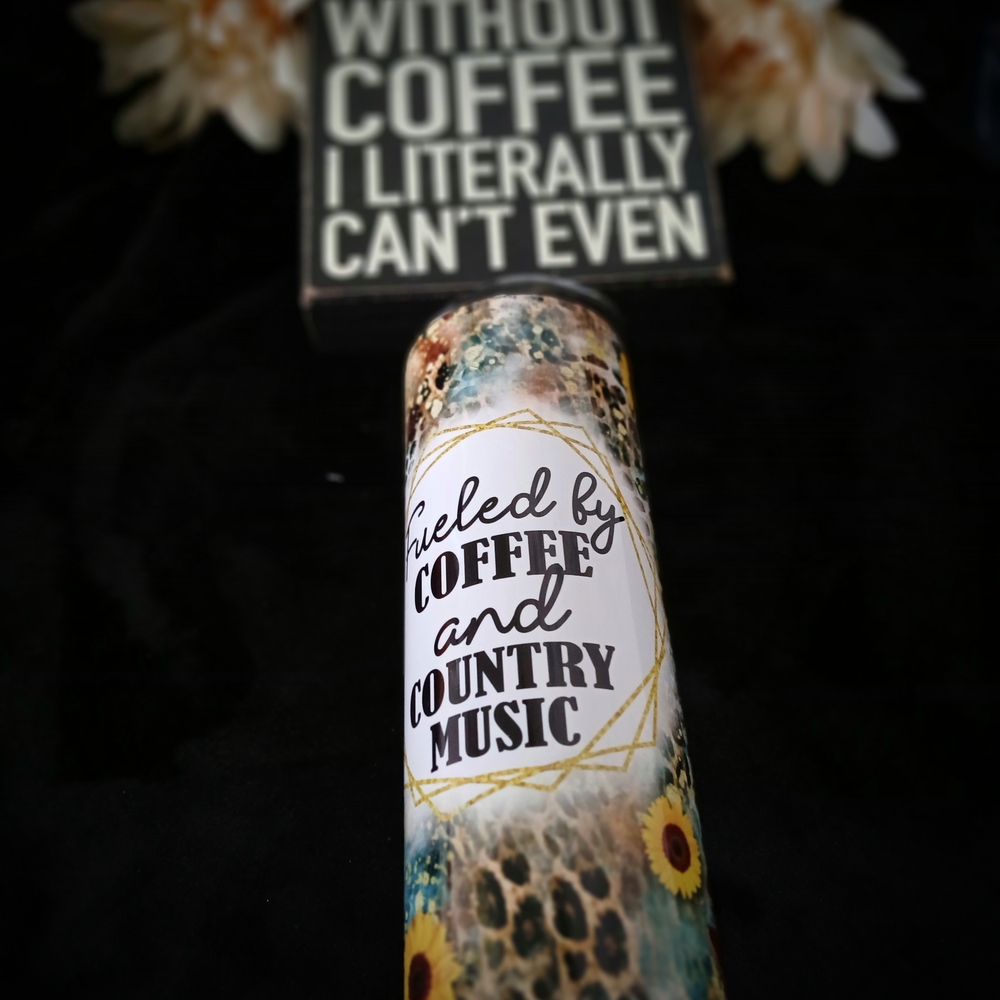 Leopard and Sunflower Tumbler